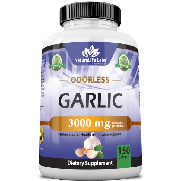 NaturaLife Labs A Higher Standard Odorless Garlic 3000 mg per