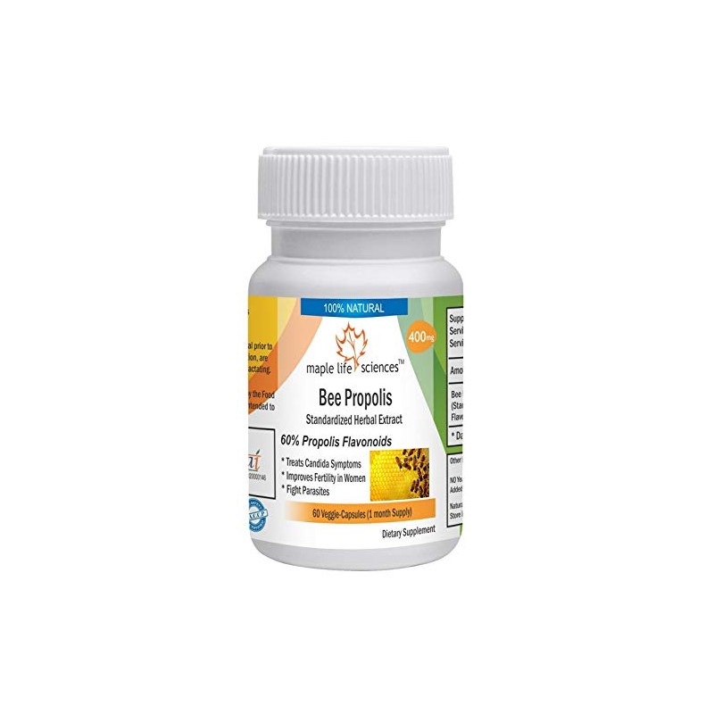 Bee Propolis Extract (60% Propolis Flavonoids) - 60 Vegan Capsules