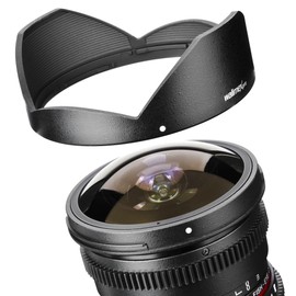 Walimex Pro 8mm 1:3,8 VDSLR Fish-Eye II Objektiv Foto- und Video für Canon EF-S Objektivbajonett schwarz (manueller Fokus, für APS-C Sensor gerechnet, stufenlose Blendeneinstellung)