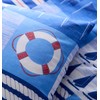 Portfolio Home Regatta Nautical Blue Single Reversible Soft Easy Care