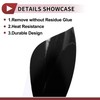 X AUTOHAUX Black Protective Car Wrap Film 0.33ft x 59.84inch