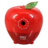Deli Apple Shaped Pencil Sharpener Assorted in Colors