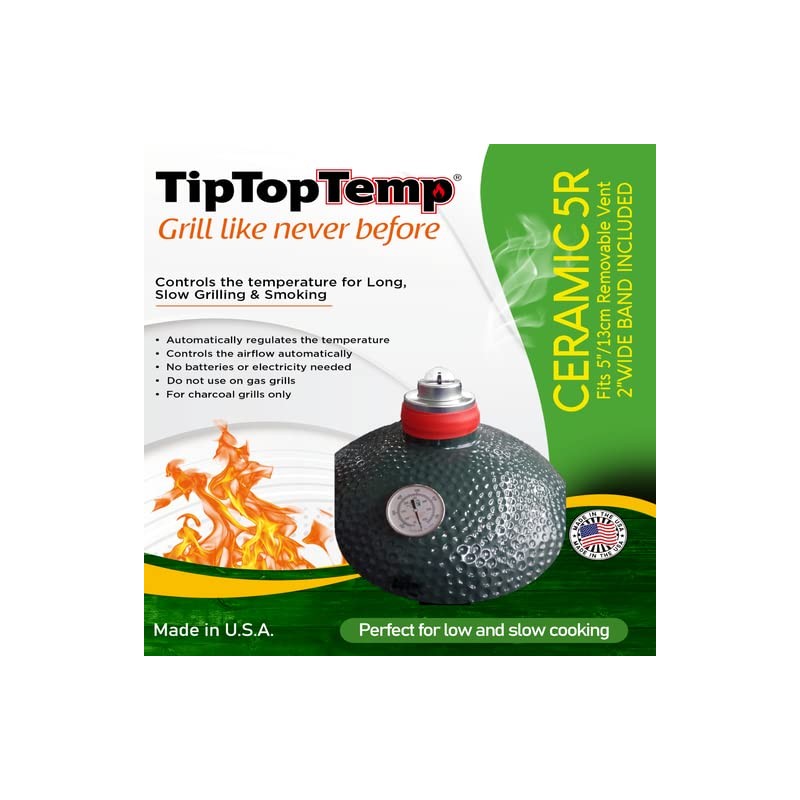 Tip Top Temp Attachable Grill Temperature Regulator (TTT-03 CR5),silver