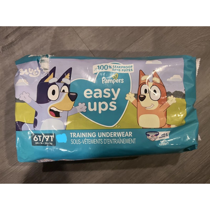 Luvs New Bluey diaper pullup sample lot, Luvs size 8,