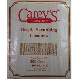 EA Carey 200 Pack of 6" Long Cotton Pipe Cleaners - Medium Firmness, Reusable, Made in USA