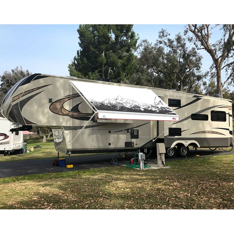 Leaveshade RV Awning Fabric Replacement Camper Trailer Awning Fabric Super