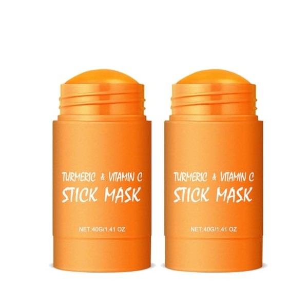 Make-up Remover Stick, Turmeric and Vitamin C Stick Mask, Clay