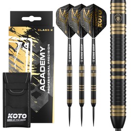 KOTO Academy Class 2, 13 G, Silver & Blue, 80% Tungsten, Includes 3 Barrels, 3 Flights & 3 Shafts