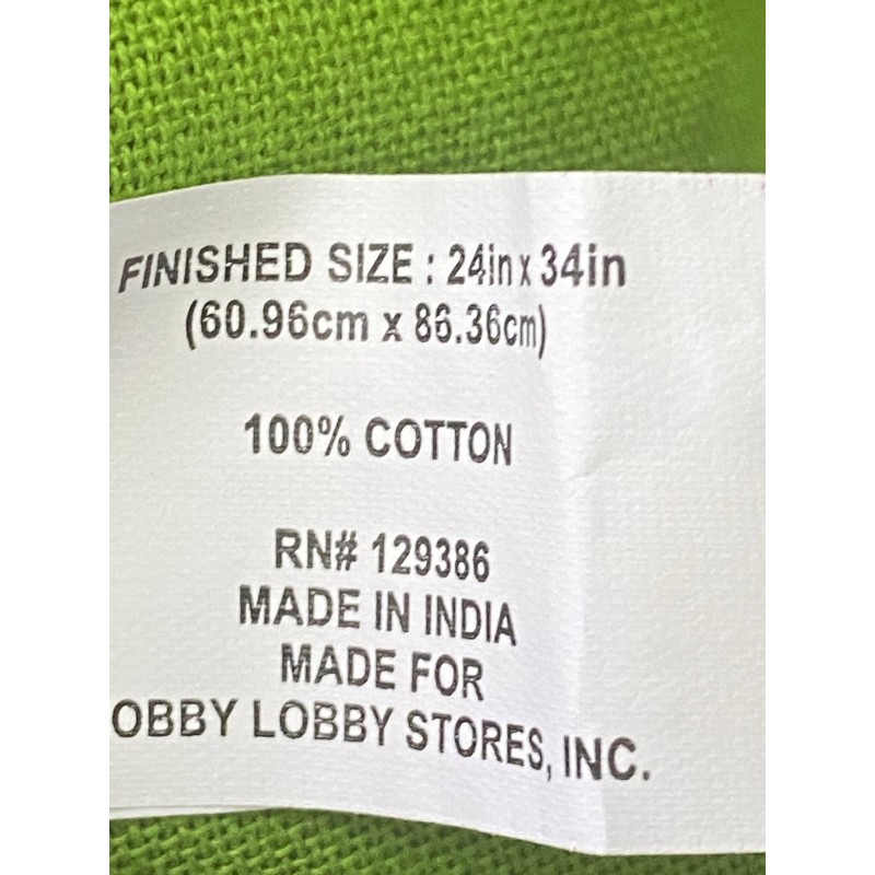 Sleigh Bell Bistro Green Elf Cotton Apron 24”x34” D ring