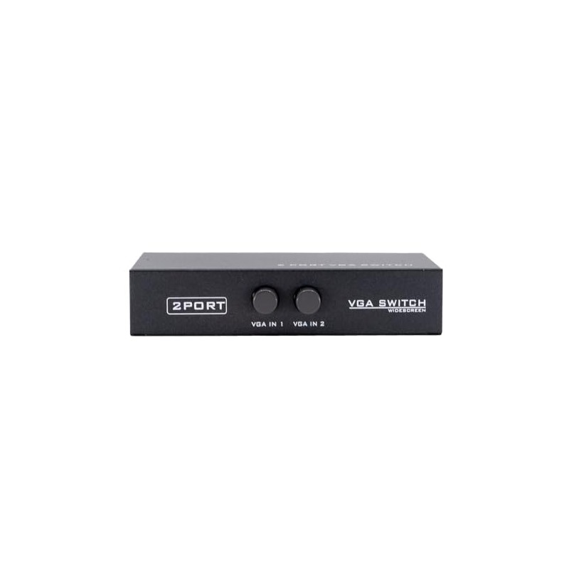 Cable Leader 2 Port VGA HD15 Manual Data Switch Box