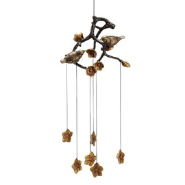 SPI Lovebirds and Flowers Wind Chime
