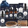 Kit Cuidado Barba Hombres Novtwenty Piezas Lavado Aceite Acondicionador Cepillo
