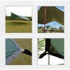 16x16 ft Large Camping Tarp Waterproof Hammock Rain Fly Camping