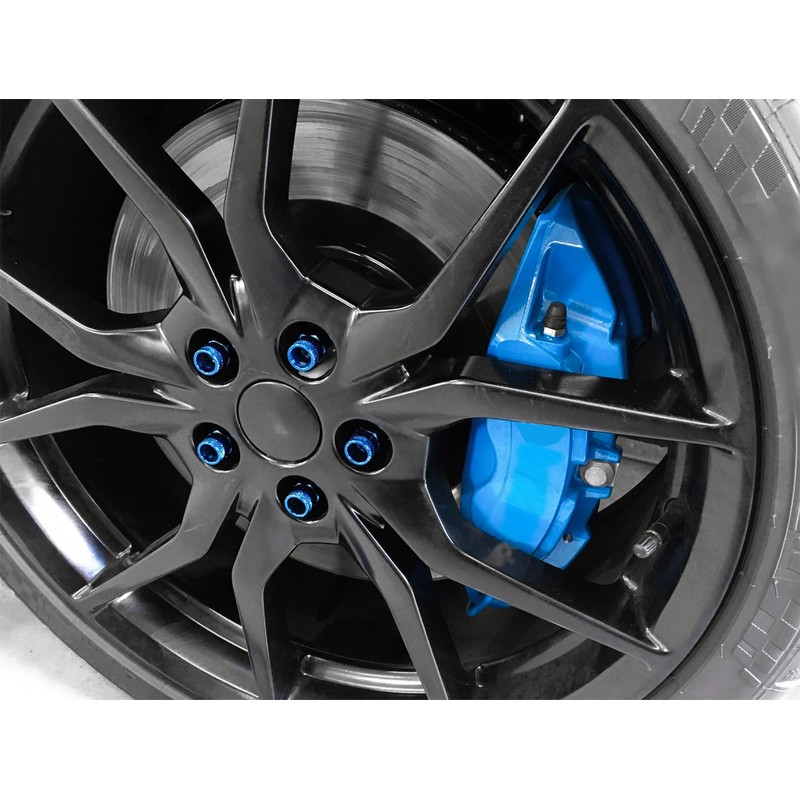 Gunmetal 20 PCS M12x1.25 Lug Nuts Short 50mm Tuner Open