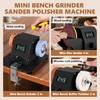 Mini Bench Grinder Polisher Machine Small Disc Sander with Sanding