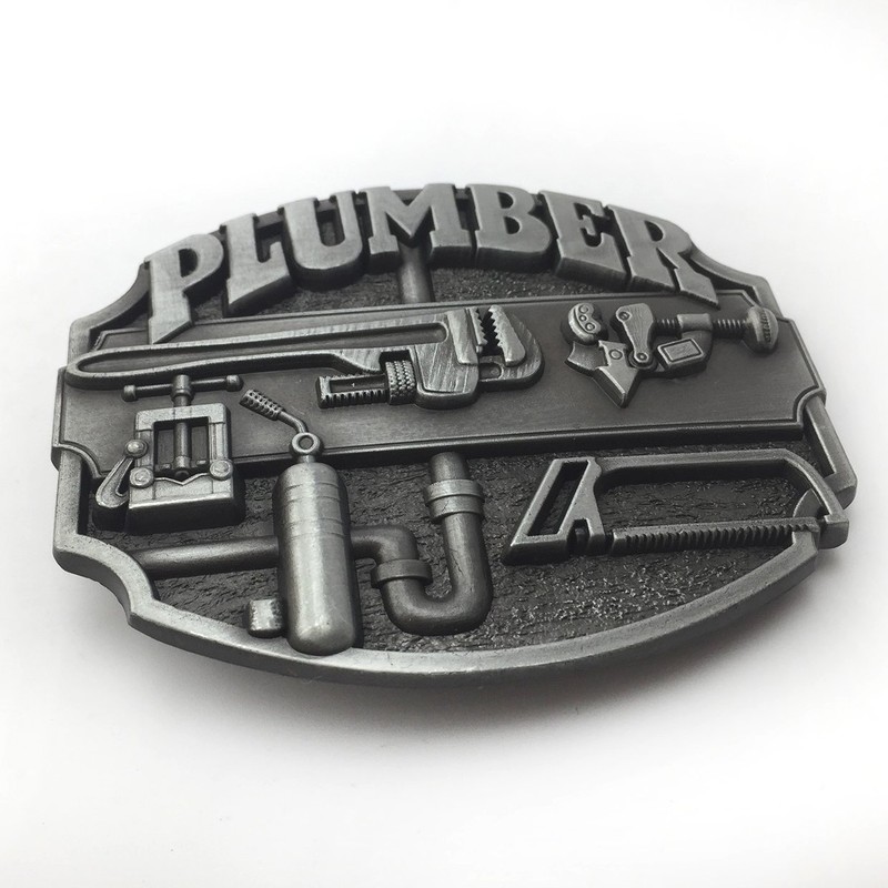 LAXPICOL American Western Cowboy Plumber Tool Belt Buckle For Men