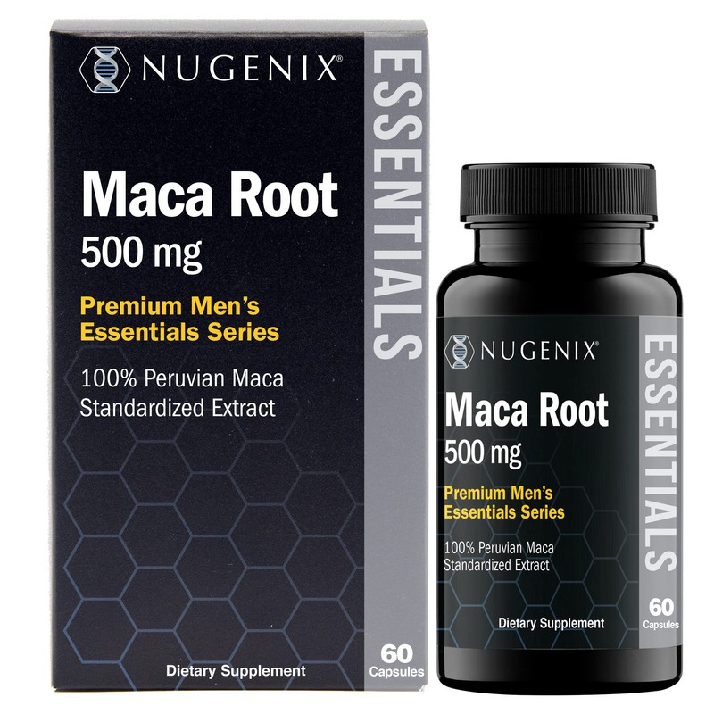 Nugenix Essentials Maca Root Powder Capsules - 100% Peruvian Maca