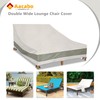 Aacabo Double Chaise Lounge Cover Waterproof Heavy Duty 82Inch Double