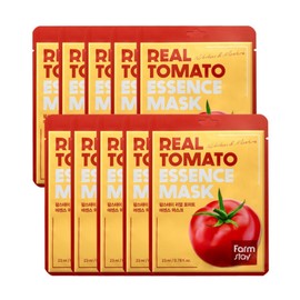 Farmstay Real Tomato Essence Mask Pack (10 sheets) / 팜스테이 리얼 토마토 에센스 마스크팩 10매