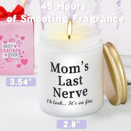Gifts for Mom Women - Lavender Candles Mothers Day Birthday Scented Gifts Ideas from Daughter Son Kids Great Unique Soy Candle Funny Easter Presents Christmas