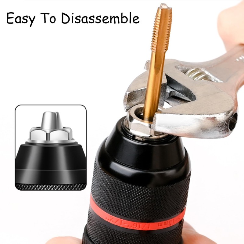 Keyless Drill Chuck 2-13 mm 1/2-20UNF with Adapter Drill Chuck