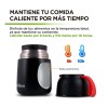 Termo de Acero Inoxidable 628 ml para Comida Termo para