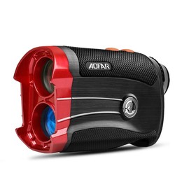 AOFAR GX-2S Laser Rangefinder for Golf & Hunting with Slope and Angle Switch, Flag-Lock with Vibration, Horizontal Distance:_Red & Black