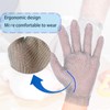 Cut Resistant Gloves Food Grade Stainless Steel Metal Mesh Chainmail