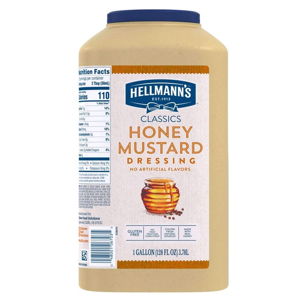 Hellmans Honey Mustard Dressing 1 Gallon -- 4 Case