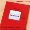 10x8cm Self-Adhesive Index Card Pockets Clear Plastic Sticky Back Label