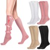 Tarpop 4 Pairs Women Zipper Compression Sock Colorful 20-30mmhg Compression