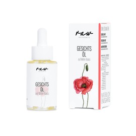 Poppy Facial Oil with Cold-Pressed Organic Oil, Ideal for Dry and Very Sensitive Skin, Soothes and Regenerates