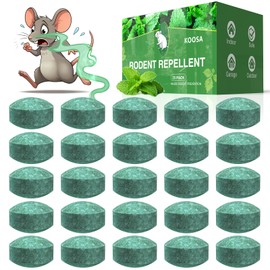 Mouse Rodent Repellent, 25 Pack Peppermint Oil Mouse Repellent Balls for Rats Mice Deterrent, Natural Mouse Traps for Indoor Outdoor Use, Keep Rodents Away from Garden and Home, Family & Pet Safe 02