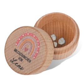 Qiimenguer Tooth Box Milk Teeth Boys, Printed Cartoon Design Milk Tooth Box, Suitable for Birthday Gifts for Boys and Girls, Gifts for Pregnant Mothers Milk Tooth Box (2)