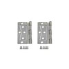 QCAA Heavy Non-Mortise Butterfly Hinge for Mobile Home/RV, 3.5", Removable