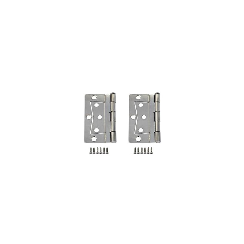 QCAA Heavy Non-Mortise Butterfly Hinge for Mobile Home/RV, 3.5", Removable