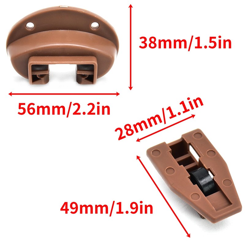Surf turtle 10 Pack Drawer Slide Track Guide Glide for