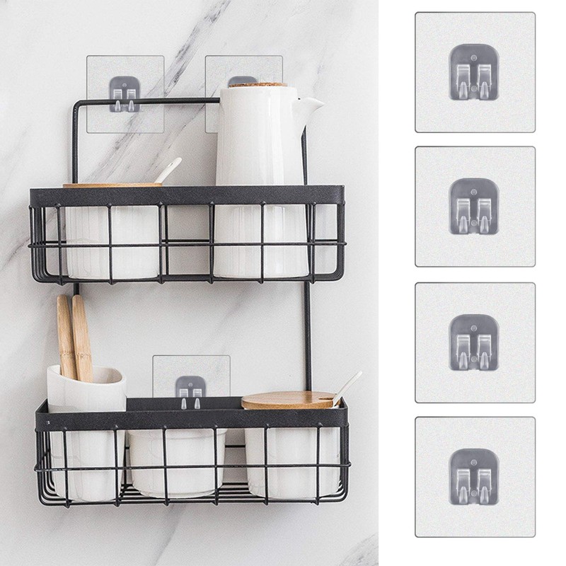 YeeBeny Corner Shower Caddy Adhesive Sticker Hook Mount for Shower