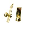 Marks Metro 114A/3 Polished Brass Thru-Bolted Interior and Exterior Plates for Marks 114A Mortise Lockset