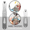 QMARK Fence Wire Twister Tool Set, T-Post Clip Tool, Stainless