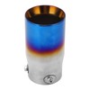 Exhaust Tip 3in Inlet 3.5in Outlet 6.4in Length Straight Edge