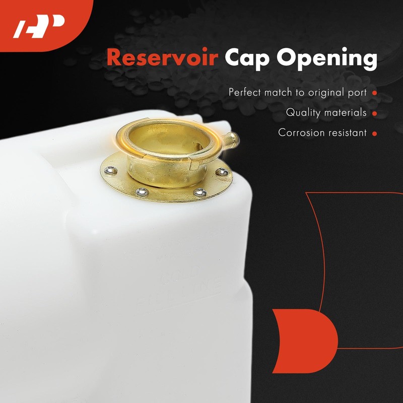 A-Premium Engine Coolant Overflow Recovery Reservoir Tank [with Cap] Compatible