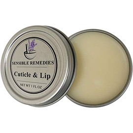 Sensible Remedies Vegan Cuticle and Lip Balm Natural Essential Oil Formula Salve for Deep Hydration of Cracked Skin and Lips Fast Long Lasting Benefits 1 Fl Oz