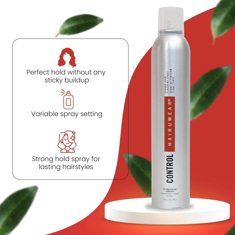 HairUWear "Control" Strong Hold Finishing Spray for Wigs & Hair