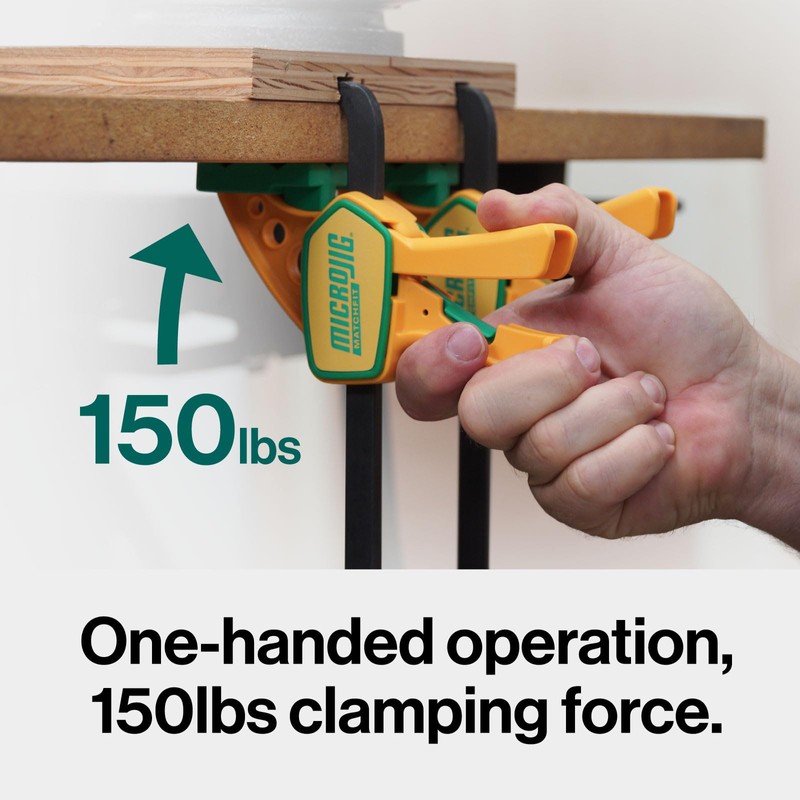 Micro Jig MatchFit Grr-Rip Clamp with Easy One-Handed Operation and
