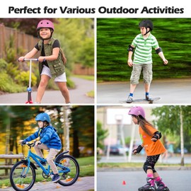 Lyefancy Kids Bike Helmet, Toddler Helmet for 2-13 Years Old Boys Girls, Children Helmet Adjustable Kids Helmet for Cycling, Biking, Scooter, Skating(Black, S)