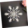 DOITOOL 1 Set Christmas Snowflake Metal Embossing Stencils Durable Cutting