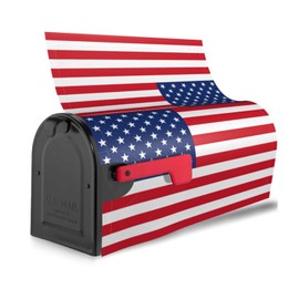 Perinsto American Flag Mailbox Covers Magnetic Waterproof Patriotic Mail Cover Letter Post Box Wraps for Home Garden Yard Decor, 25.5x21 in