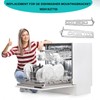 4-Pack WD01X27759 Dishwasher Mounting Bracket, Compatible with GE Dishwashers, Stainless