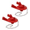 2 Pack of FlushLine 2" Toilet Flappers Replacement for Shark